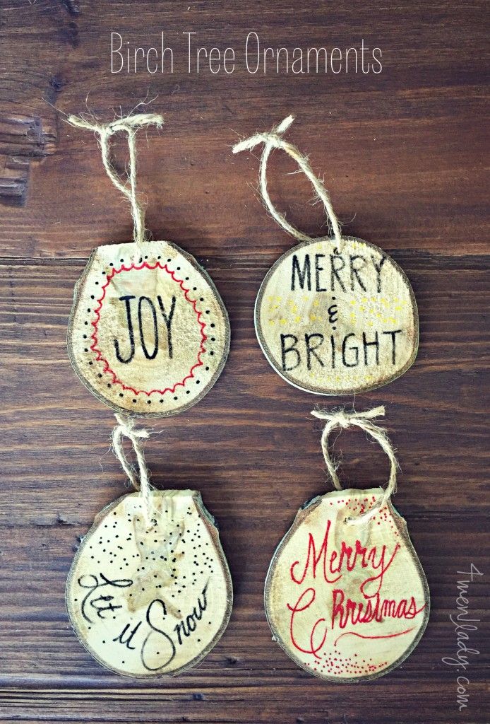 Natural White Birch Wood Slices & Disks | Set of 15